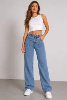 CALCA JEANS FEMININA - Código 2299-155